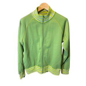 Vintage 90s NWT Gear 7 Green Full Zip Athletic Jacket Sz M